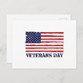 Veteranen-Tag und Morgencode Postkarte (Vorne/Hinten)