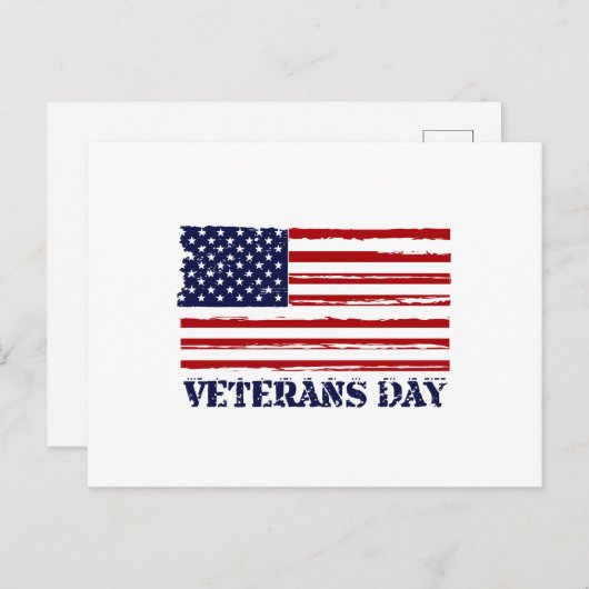 Veteranen-Tag und Morgencode Postkarte (Vorne/Hinten)