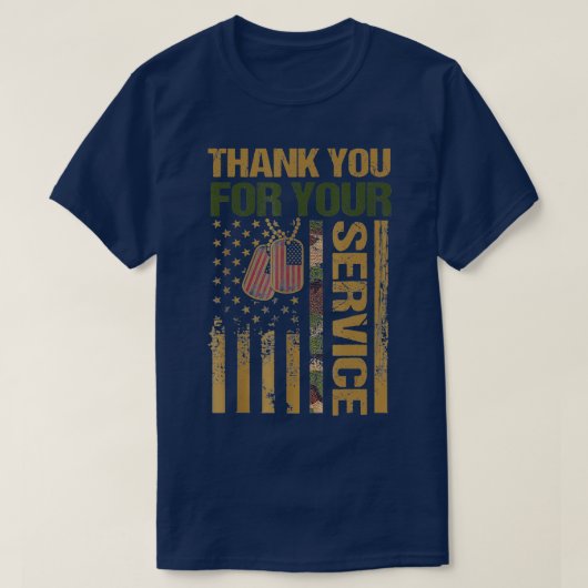 Veteranen Tag Vielen Dank Veteranen Gedenktag T-Shirt (Design vorne)