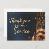 Veteranen-Tagespostkarte Feiertagspostkarte (Vorne/Hinten)