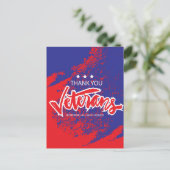 Veteranen-Tagespostkarte Postkarte (Stehend Vorderseite)