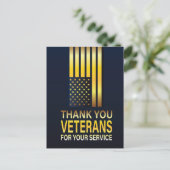 Veteranen-Tagespostkarte Postkarte (Stehend Vorderseite)