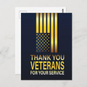 Veteranen-Tagespostkarte Postkarte (Vorne/Hinten)