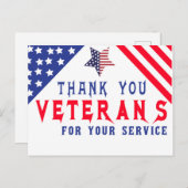 Veteranen-Tagespostkarte Postkarte (Vorne/Hinten)