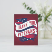 Veteranen-Tagespostkarte Postkarte (Stehend Vorderseite)