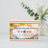 Veteranen-Tagespostkarte Postkarte (Stehend Vorderseite)