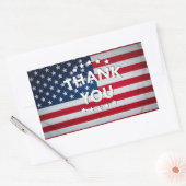 Veteranen-Tagespostkarte Rechteckiger Aufkleber (Umschlag)