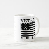 Veteranen-Tasse | Patriotischer Kaffee-Cup für das Kaffeetasse (VorderseiteRechts)