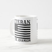 Veteranen-Tasse | Patriotischer Kaffee-Cup für das Kaffeetasse (Vorderseite Links)