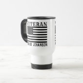 Veteranen-Tasse | Patriotischer Kaffee-Cup für das Reisebecher (Vorderseite Links)