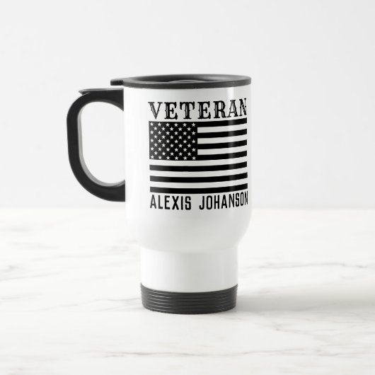 Veteranen-Tasse | Patriotischer Kaffee-Cup für das Reisebecher (Links)