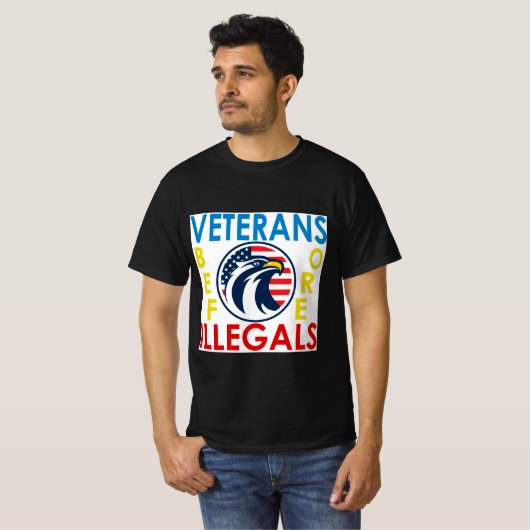 Veteranen vor Illegalen T-Shirt (Vorne ganz)