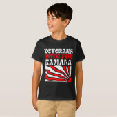Veteranen wählen Harris 2024 Wahl Kamala Harris T T-Shirt (Vorne ganz)