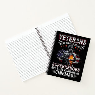 Veteranen Weil Superhelden im Kino beschäftigt sin Notizblock