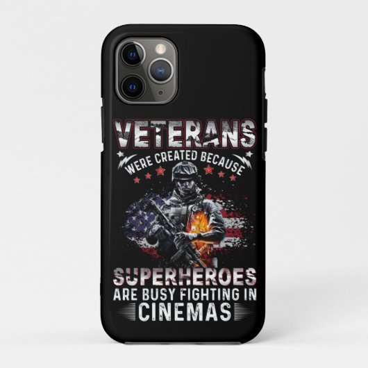 Veteranen, weil Superhelden in Cinemas beschäftigt Case-Mate iPhone Hülle (Rückseite)