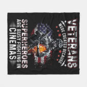 Veteranen, weil Superhelden in Cinemas beschäftigt Fleecedecke (Vorderseite (Horizontal))