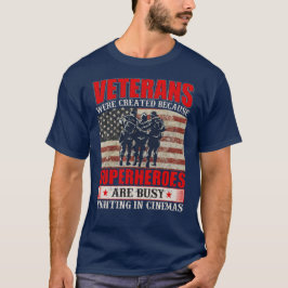 Veteranen, weil Superhelden in Cinemas beschäftigt T-Shirt