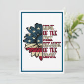 Veteranendienst Dankeskarte (Stehend Vorderseite)