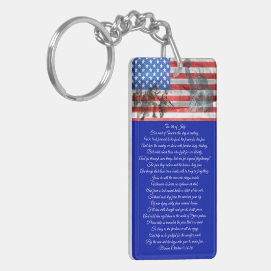 Veteranengedicht Schlüsselanhänger (Vorderseite links)