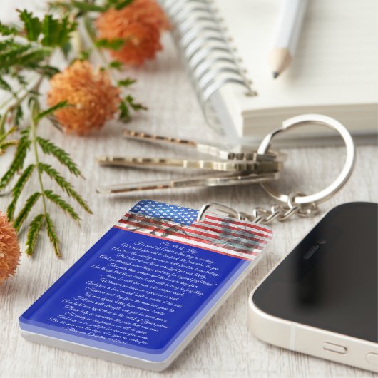 Veteranengedicht Schlüsselanhänger (Vorderseite rechts)