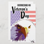 Veteranentag Briefpapier (Vorne/Hinten)