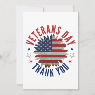 VETERANENTAG DANKE FEIERTAGSKARTE