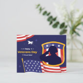 Veteranentag Feiertagspostkarte (Stehend Vorderseite)