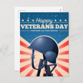 Veteranentag Feiertagspostkarte (Vorne/Hinten)