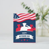 Veteranentag Feiertagspostkarte (Stehend Vorderseite)