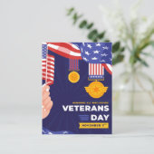 Veteranentag Feiertagspostkarte (Stehend Vorderseite)
