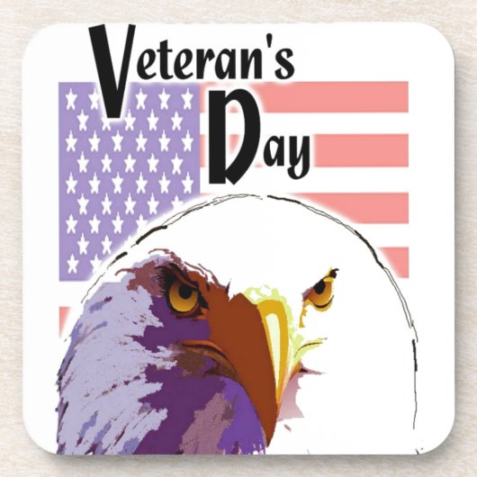 Veteranentag Getränkeuntersetzer (Vorderseite)