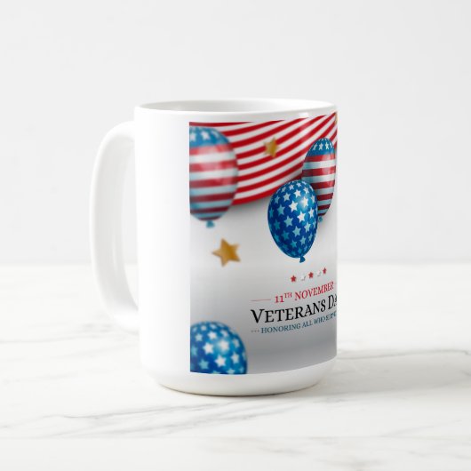 Veteranentag Kaffeetasse (Vorderseite Links)