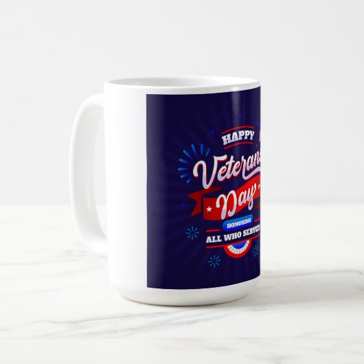 Veteranentag Kaffeetasse (Vorderseite Links)