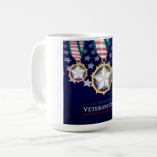 Veteranentag Kaffeetasse (Vorderseite Links)