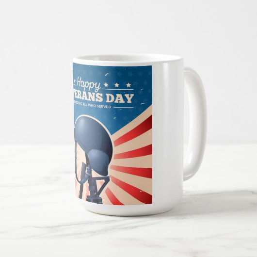 Veteranentag Kaffeetasse (VorderseiteRechts)
