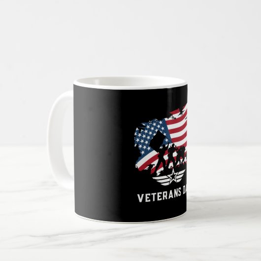 Veteranentag Kaffeetasse (Vorderseite Links)