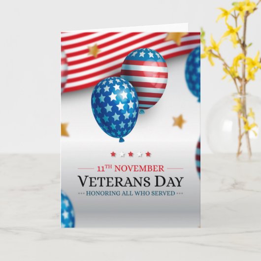 Veteranentag Karte (Gelbe Blume)