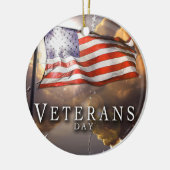 Veteranentag Keramik Ornament (Links)