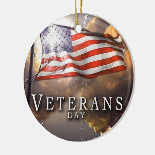 Veteranentag Keramik Ornament (Links)