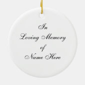 Veteranentag Keramik Ornament (Hinten)