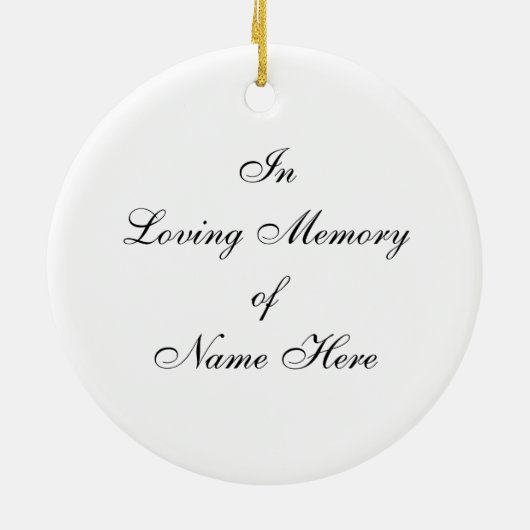 Veteranentag Keramik Ornament (Hinten)