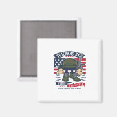 Veteranentag Magnet (Vorderseite/Rückseite)