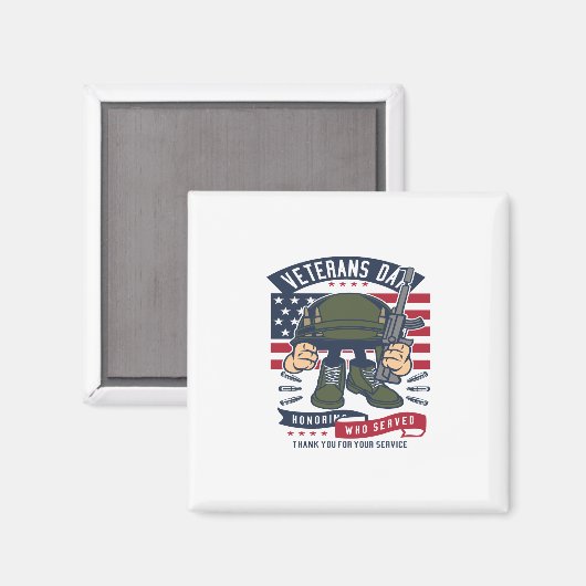 Veteranentag Magnet (Vorderseite/Rückseite)