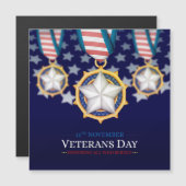 Veteranentag Magnetkarte (Vorne/Hinten)