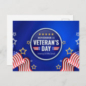 Veteranentag Postkarte (Vorne/Hinten)