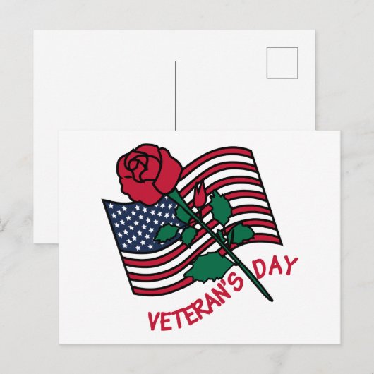 Veteranentag Postkarte (Vorne/Hinten)