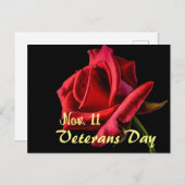Veteranentag Postkarte (Vorne/Hinten)