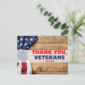 Veteranentag Postkarte (Stehend Vorderseite)