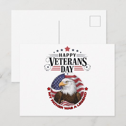 Veteranentag Postkarte (Vorne/Hinten)