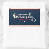 Veteranentag Rechteckiger Aufkleber (Tasche)